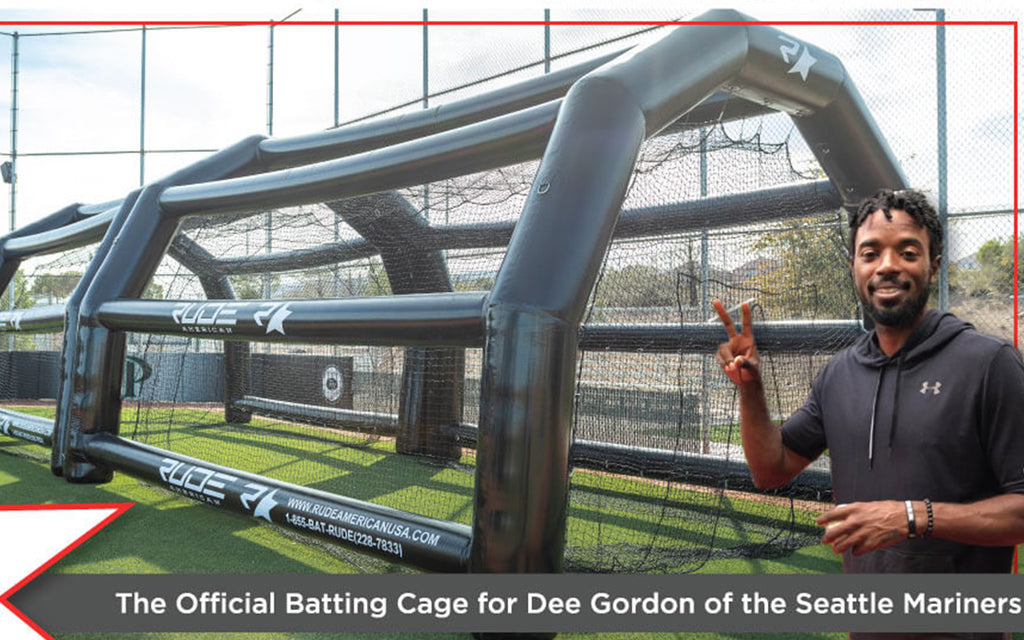 Dee Gordon of Mariners: Official Inflatable Batting Cage